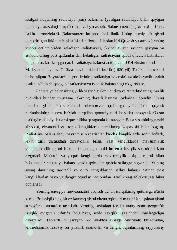 «Yer tabiatining shakllanishiga ritmiklik,issiqlik,davriylik hodisalarining ta`siri » 5