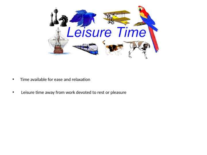 Leisure time