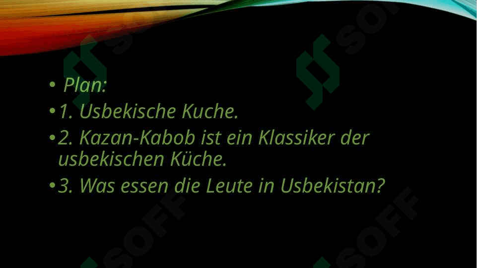 Esskultur in Usbekistan 2