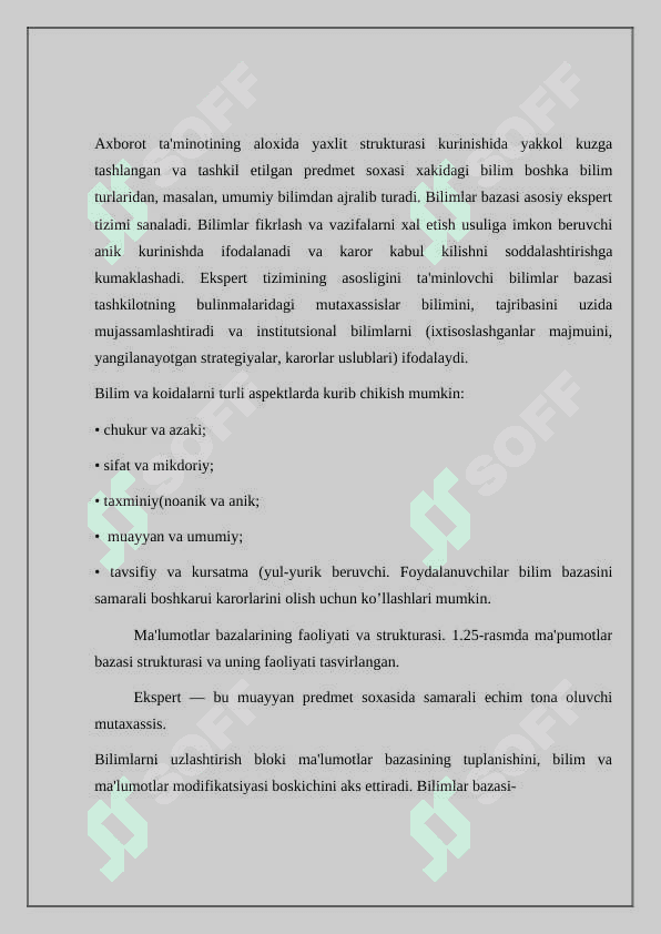 Intellektual va ekspert axborot tizimlari 4