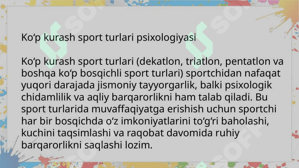 kòp kurash sport psixologiyasi turlari 2