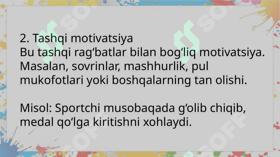 Motivatsiya va uning sportdagi ahamiyati 4