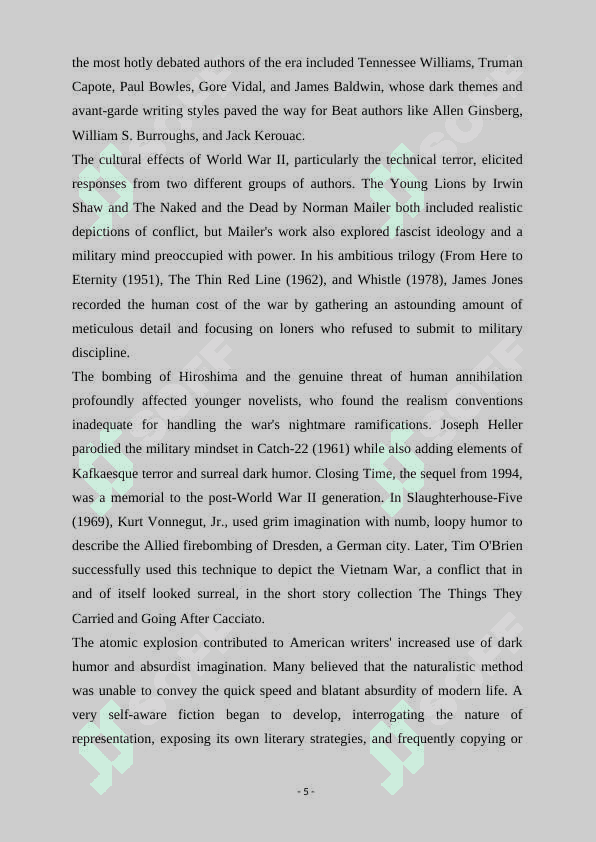 American literature after WWII. James Jones and his novel From Here to Eternity 5