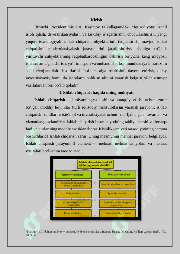 Ishlab chiqorish omillari va ularning turkumlanishi 2