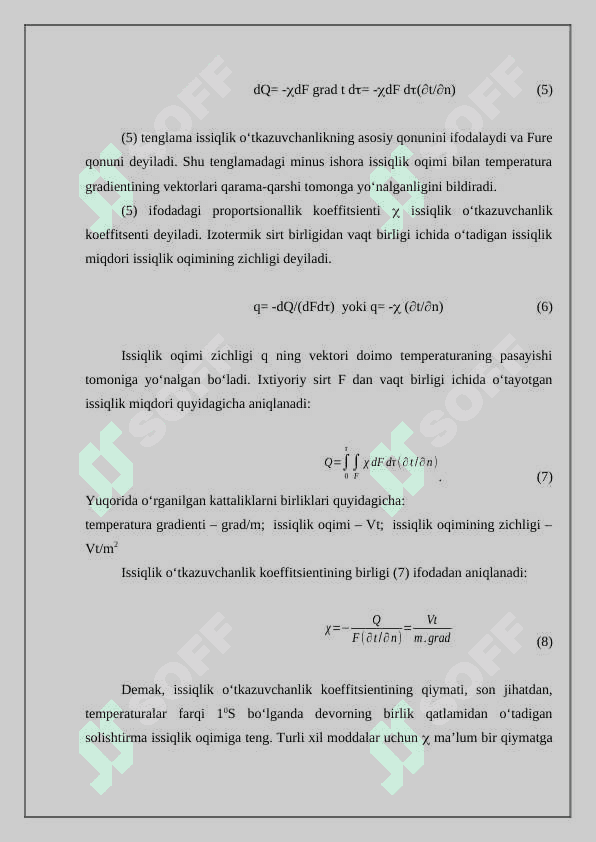 Issiqlik beruvchanlik 4