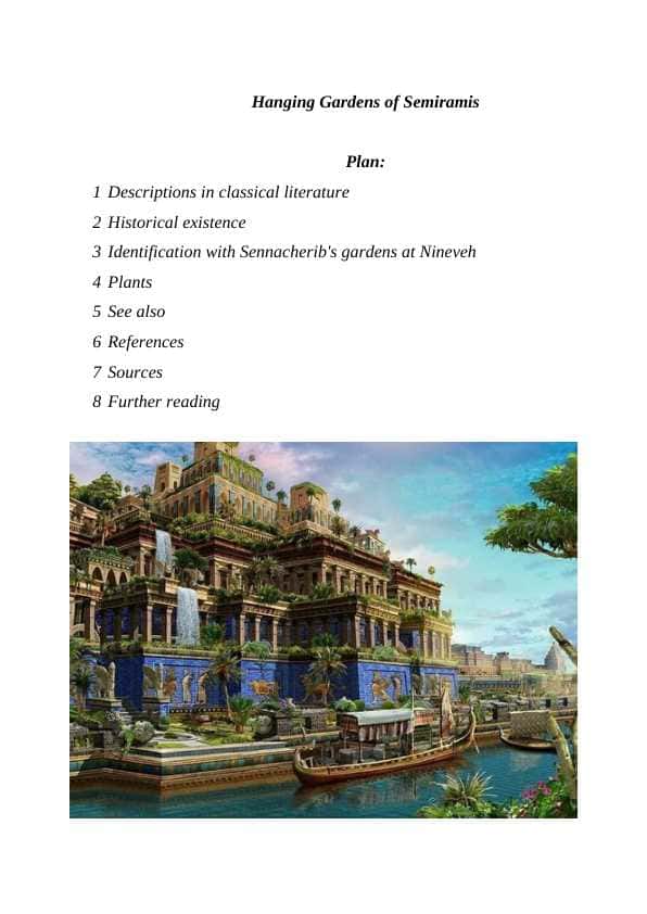 Hanging Gardens of Semiramis