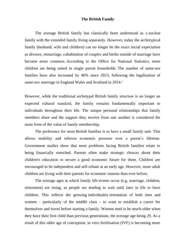 The British Family