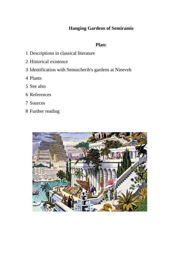 Hanging Gardens of Semiramis