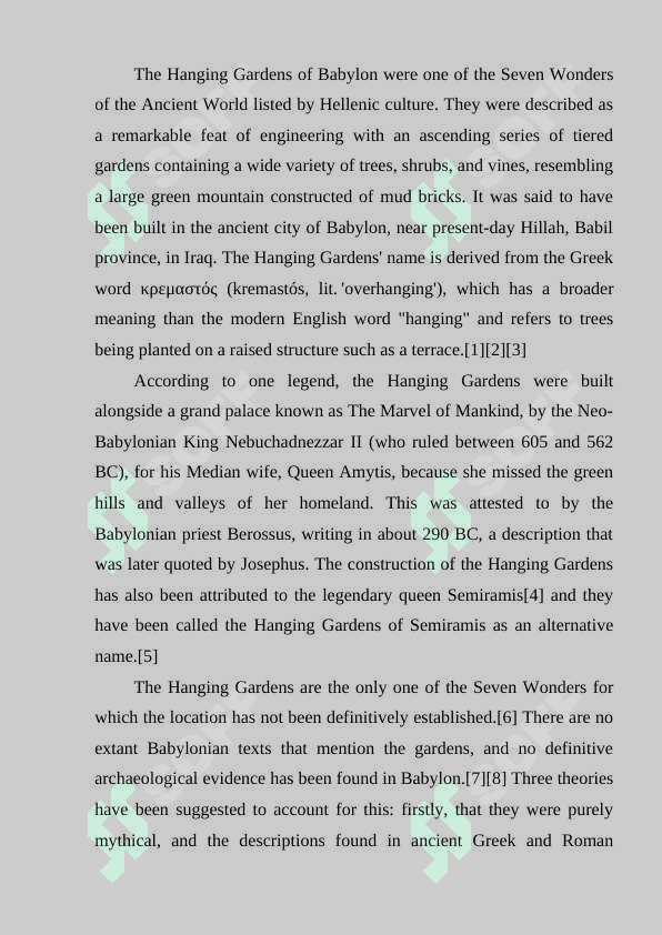 Hanging Gardens of Semiramis 2