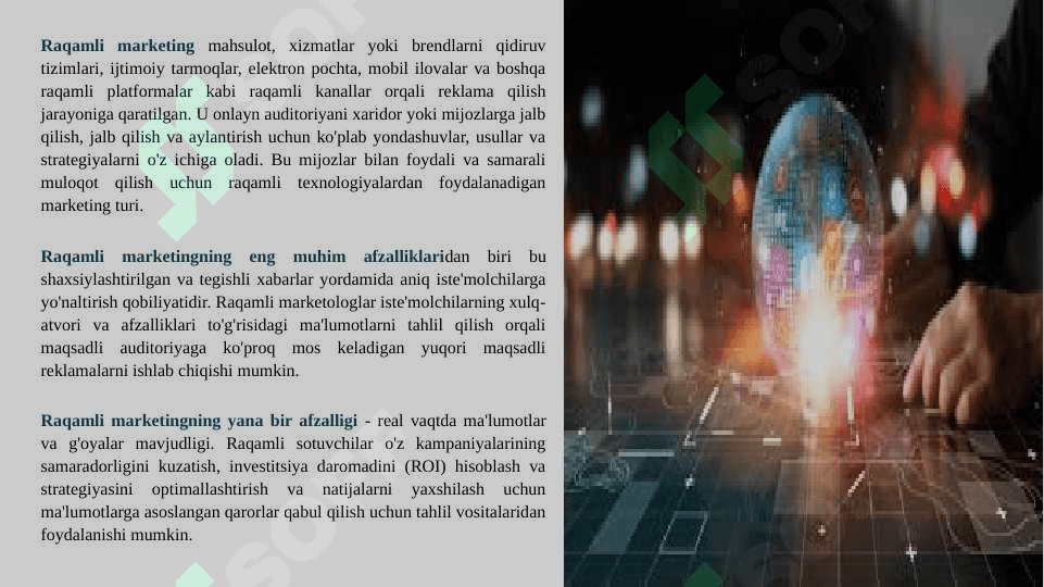 Raqamli marketingning rivojlanishi va kelajagi 3
