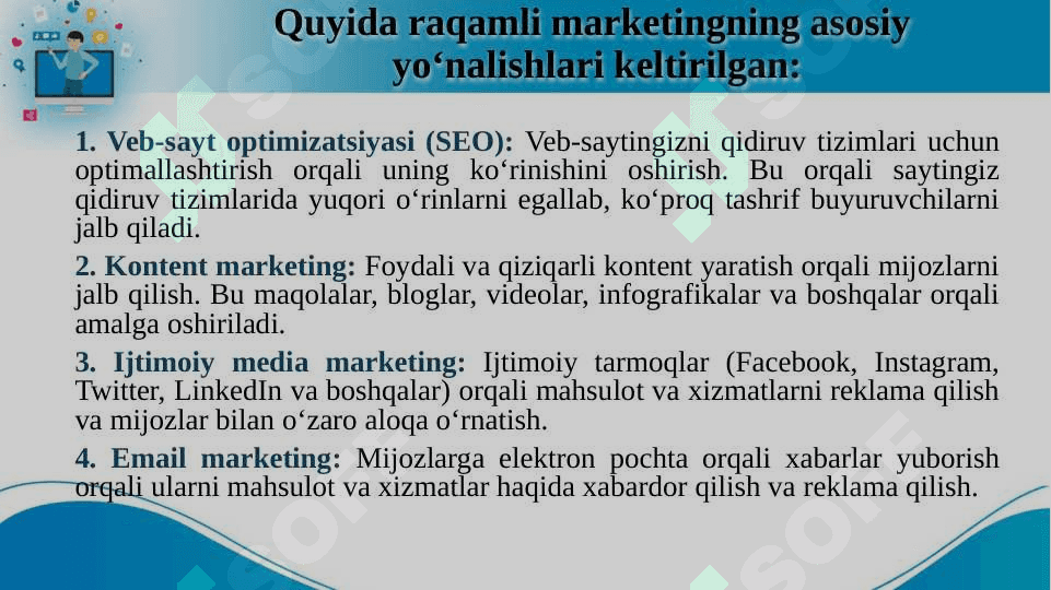 Raqamli marketingning rivojlanishi va kelajagi 4