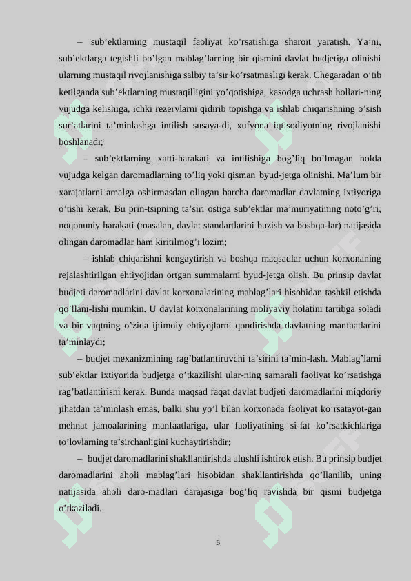 Davlat moliyasini oqilona tashkil etishda fiskal siyosatini takomillashtirish 6