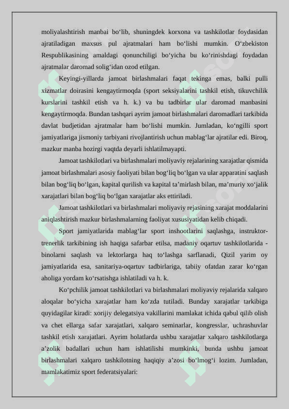 Jamoat tashkilotlari va birlashmalari moliyasi 4