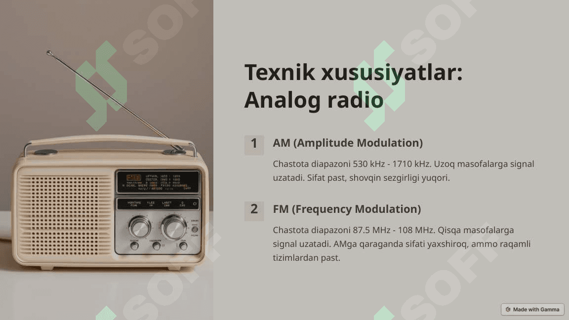 Analog va raqamli radioeshittirish tizimlarining solishtirma tahlili 3