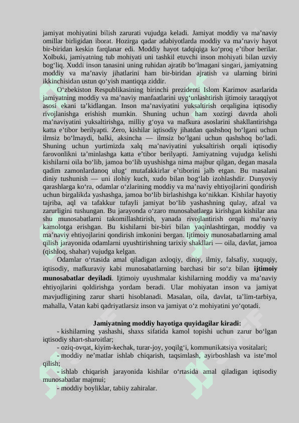 Jamiyat va inson falsafasi 2