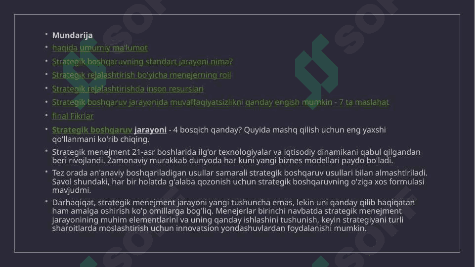 Strategik boshqaruv tamoyillari 3