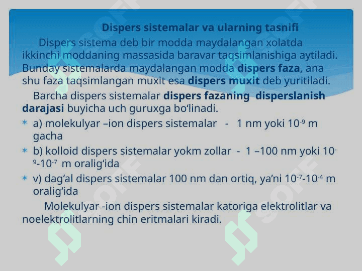 Dispers sistemalarning fizik-kimyosi 4