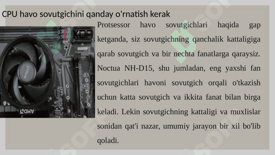 Sovutish tizimini o‘rnatish 2