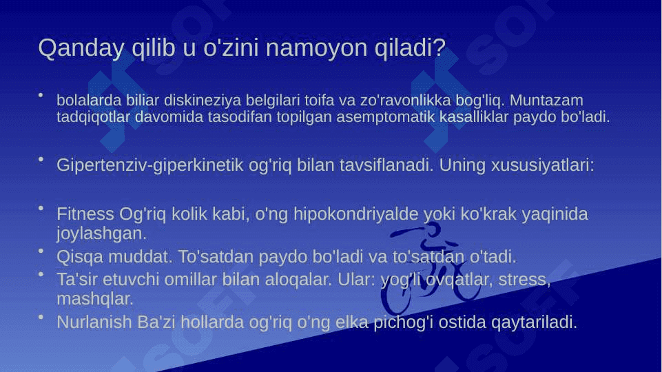 O't yo'llari diskineziyasi 5