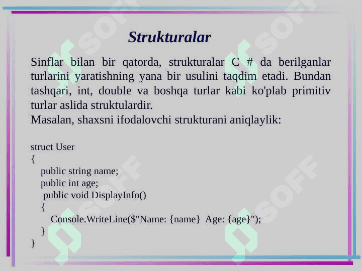 Strukturalar 5