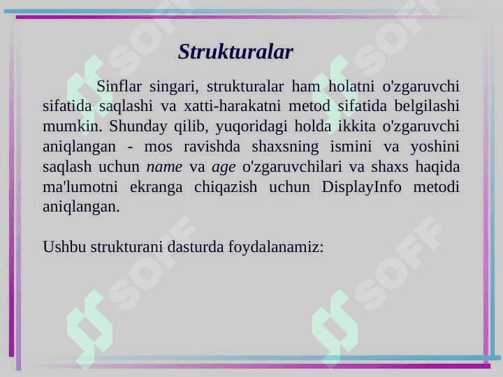 Strukturalar 6