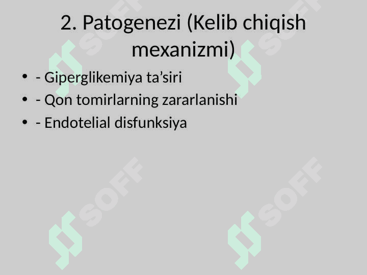 DIABETIK MIKROANGIOPATIYA . Diabet bilan bog‘liq mikrotomirlarning zararlanishi 3