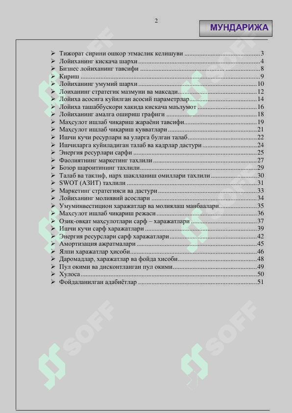 Tuyaqush yetishtirish biznes rejasi 2