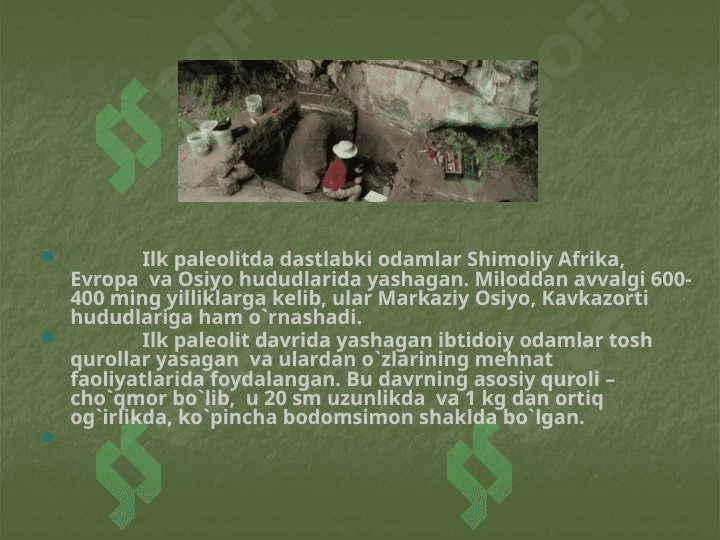 Ilk poleolit davri makonlari 8