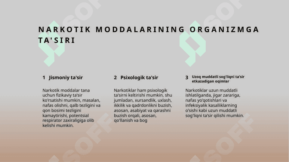 Tabiy va sintetik narkotik vositalar 8