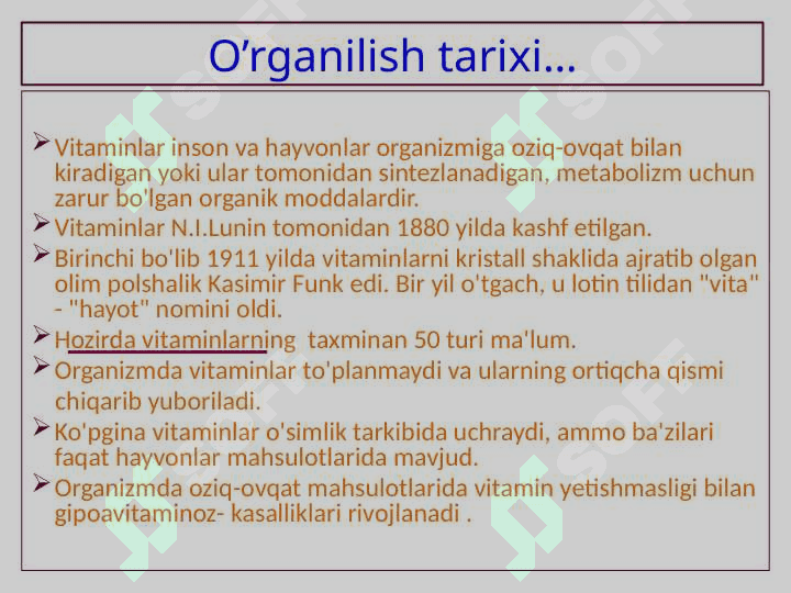 Bитаминлар . Vitaminlar 5