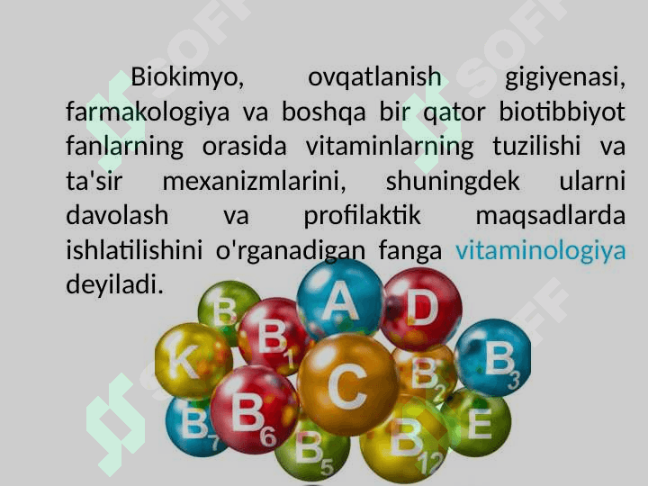 Bитаминлар . Vitaminlar 8
