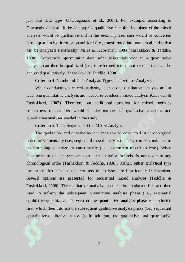 ANALYSIS OF MIXED METHOD: OBJECTIVES, FUNCTIONS AND REPRESENTATIVES 7