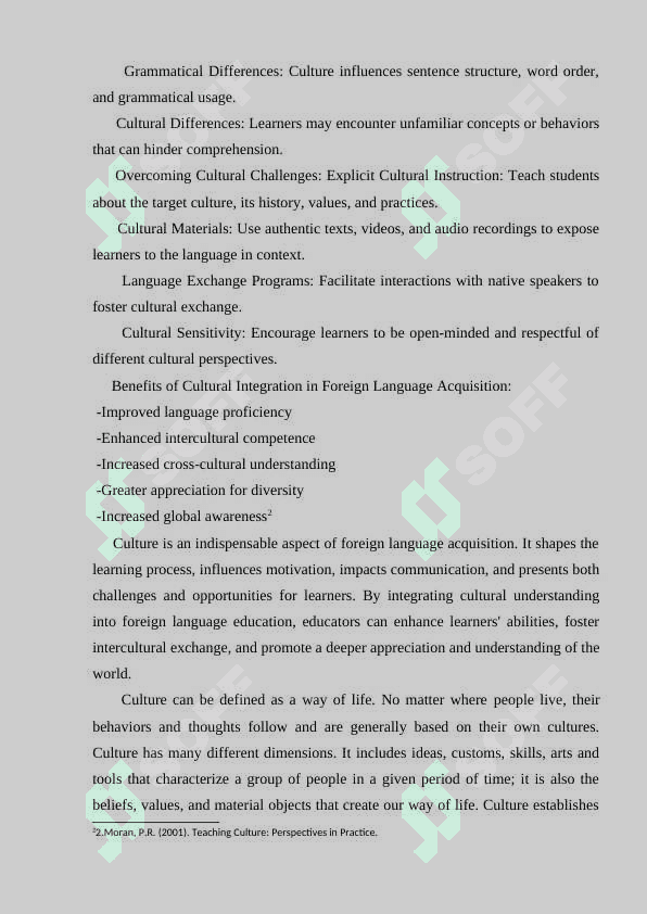 The importance of culture in language learning and teaching 6
