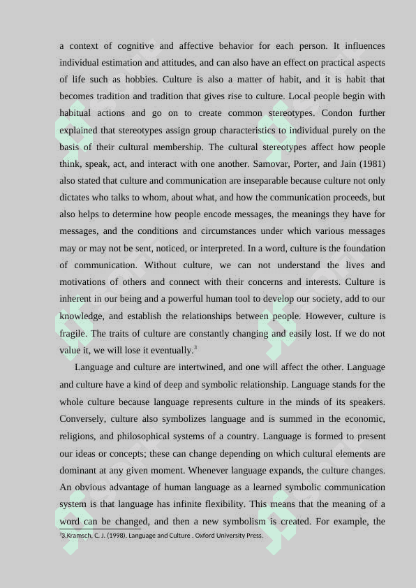The importance of culture in language learning and teaching 7
