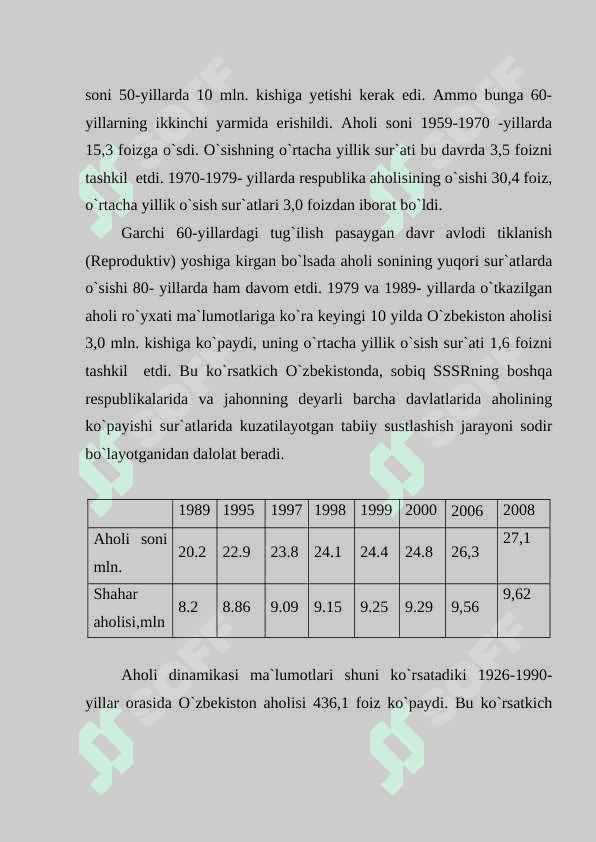 O`zbekistonning aholisi va mehnat resurslari 5