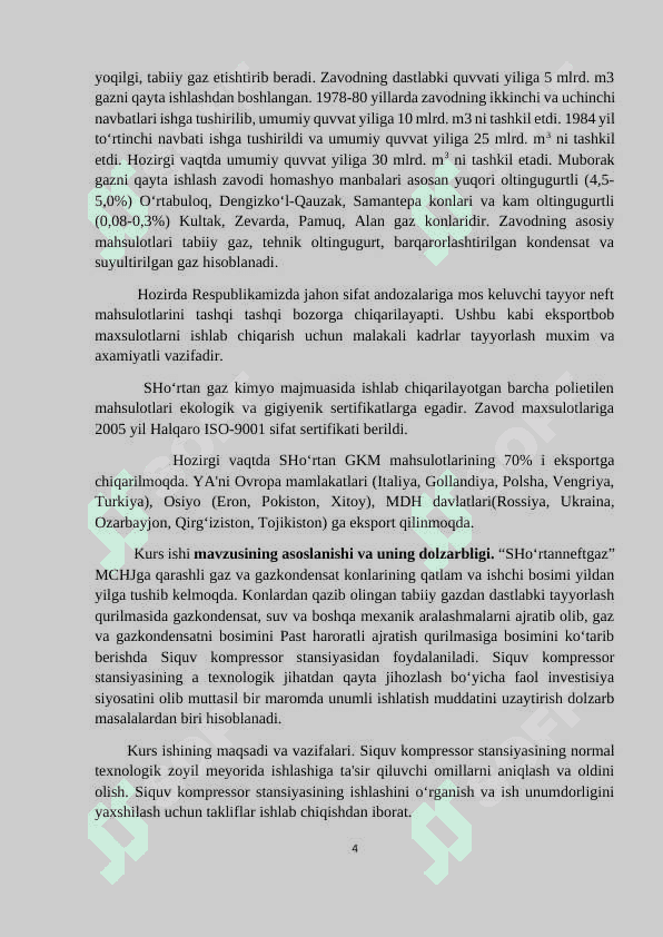Tabiiy gazni tozalash va qayta ishlash usullari 4