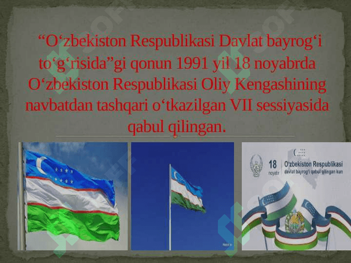DAVLATIMIZ RAMZLARI 3