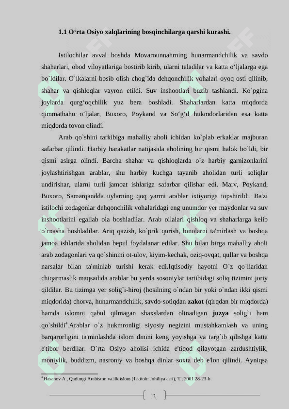 Oʻrta Osiyoning arablar tomonidan istilo etilishi 7