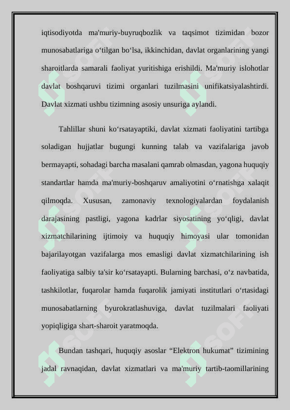 MUSTAQILLIK YILLARIDA DAVLAT BOSHQARUVI TIZIMIDA AMALGA OSHIRILGAN  ISLOHOTLAR 2