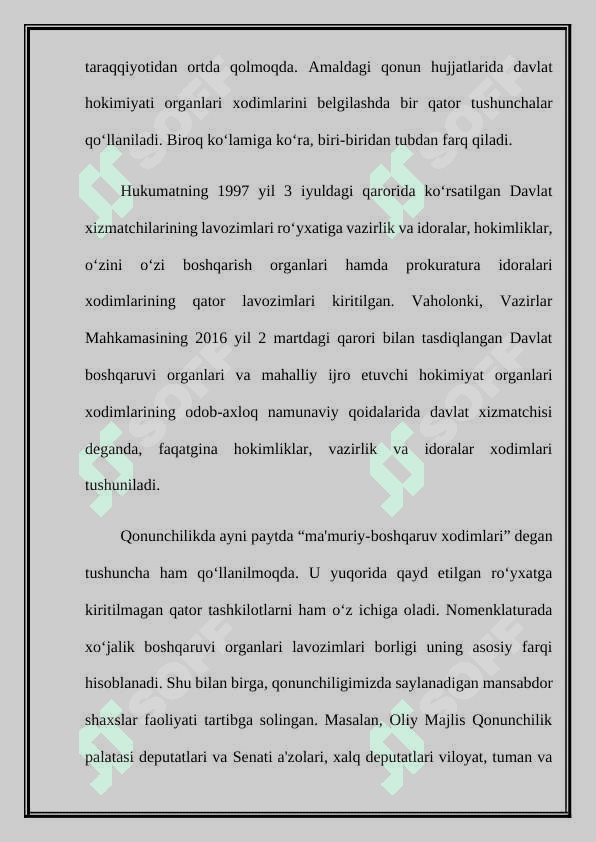 MUSTAQILLIK YILLARIDA DAVLAT BOSHQARUVI TIZIMIDA AMALGA OSHIRILGAN  ISLOHOTLAR 3
