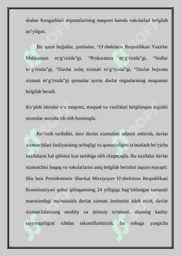 MUSTAQILLIK YILLARIDA DAVLAT BOSHQARUVI TIZIMIDA AMALGA OSHIRILGAN  ISLOHOTLAR 4