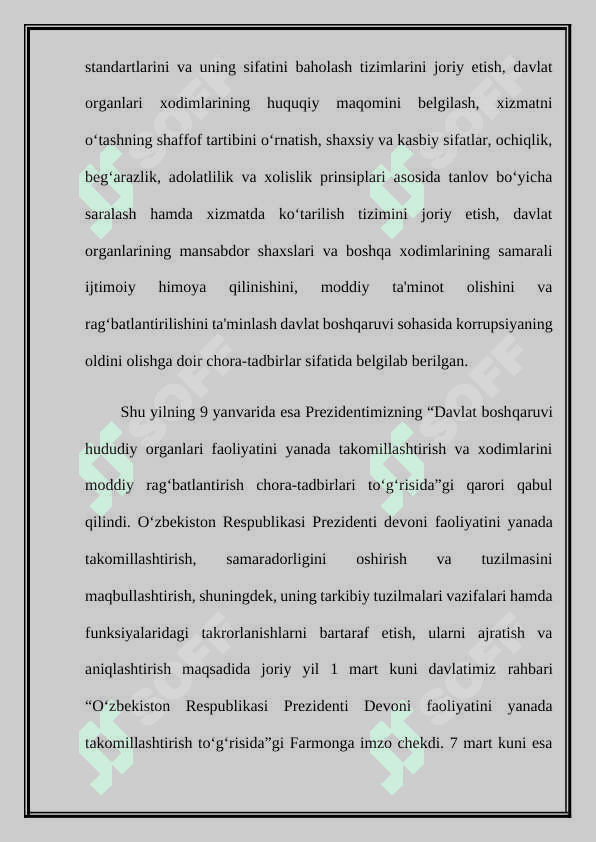 MUSTAQILLIK YILLARIDA DAVLAT BOSHQARUVI TIZIMIDA AMALGA OSHIRILGAN  ISLOHOTLAR 8