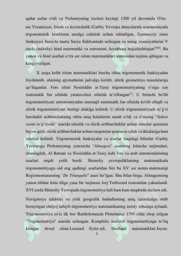 TRIGONOMETRIK TENGLAMALARNI YECHISHDA AYNIY ALMASHTIRISHDAN FOYDALANISH METODLARI 5