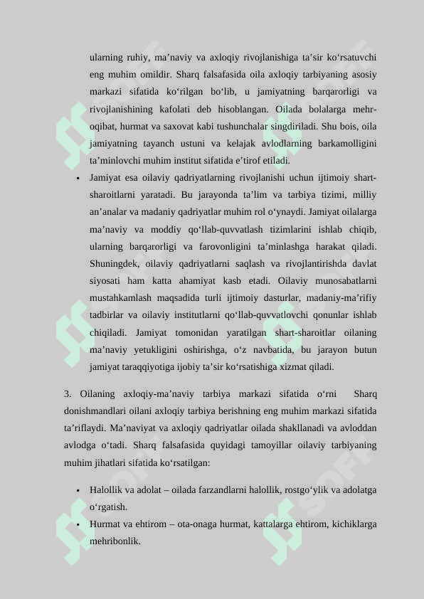 Sharq mutafakkirlarining merosida oila va oilada bolalarni maʼnaviy-axloqiy tarbiyalash masalalari 8