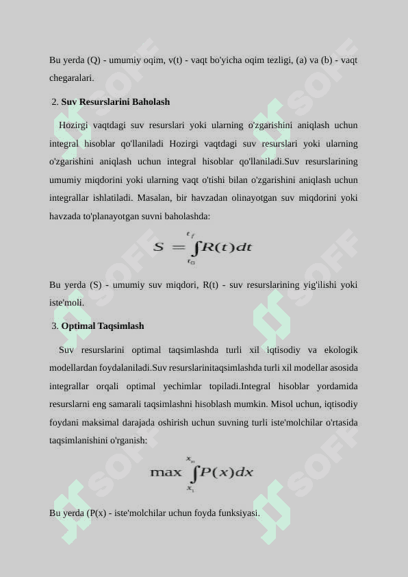 SUV RESURSLARINI BOSHQARISHDA INTEGRAL HISOB TATBIQLARI 5