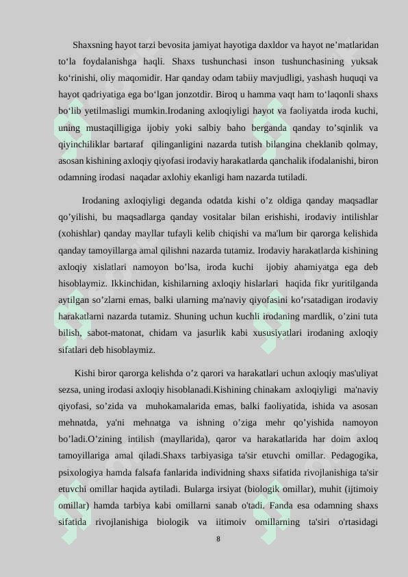 TARBIYAVIY ISHLARNI AMALIYOTDA TADBIQ ETISHDA PEDAGOGIK MAHORAT VA UNING ASOSIY TAMOYILLARI 8