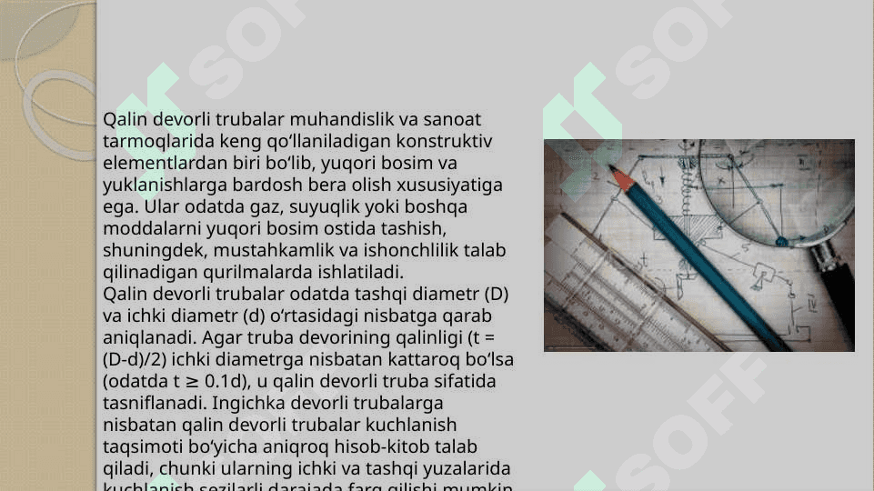 Qalin devorli trubalar hisobi 2