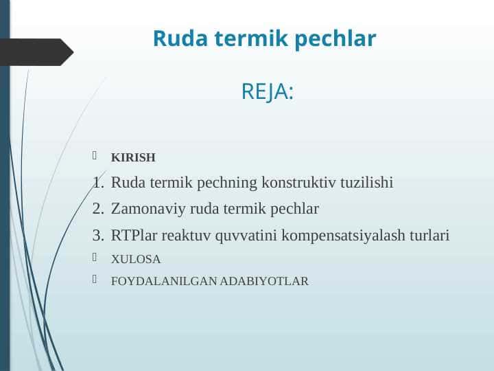 Ruda termik pechlar 1