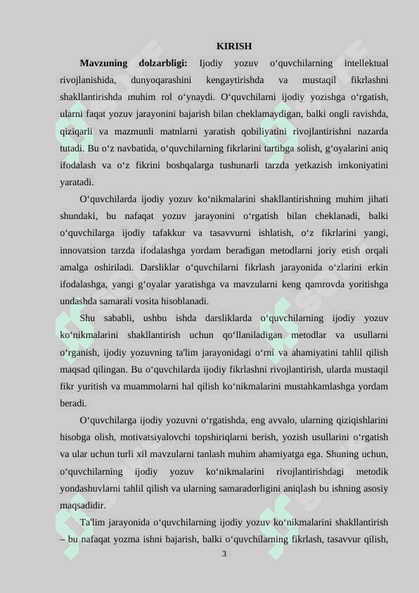 DARISLIKLARDA O`QUVCHILARNING IJODIY YOZUV KO'NIKMALARINI SHAKILLANTIRISH 3