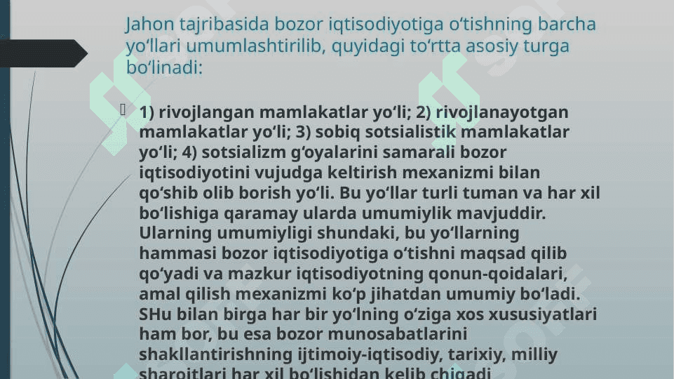 BOZOR IQTISODIYOTI VA UNING ASOSIY XUSUSIYATLARI 5